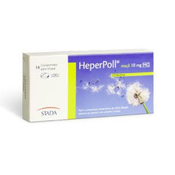 Heperpoll Maçã MG, 10 mg x 14 comp chupar
