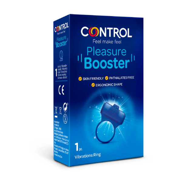 Control Pleasure Booster Anel Vibratório