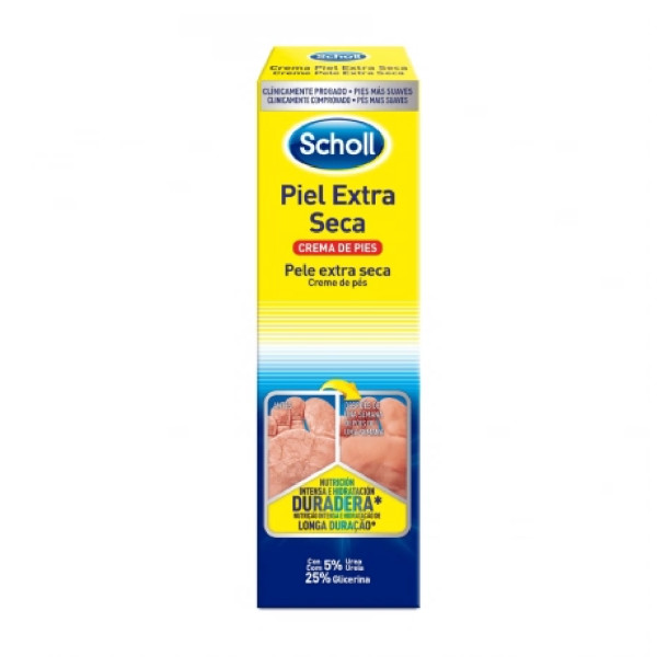 Scholl Creme Pés Pele Extra Seca 75 ml