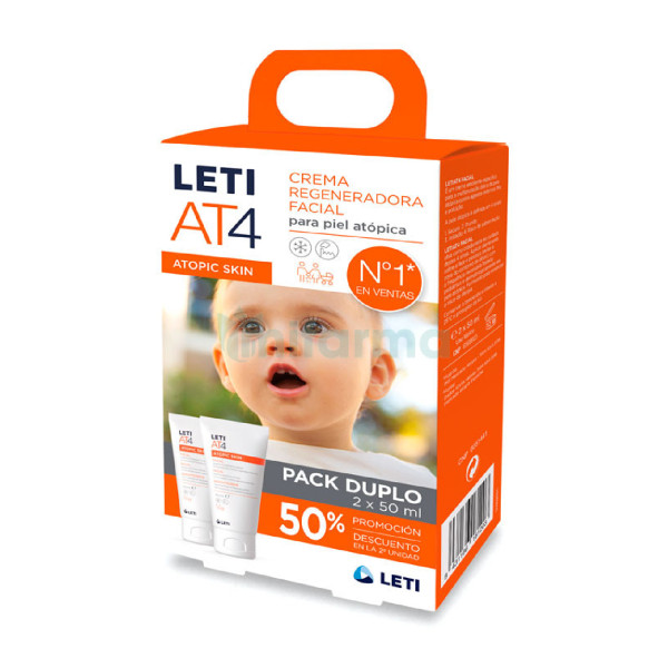 LetiAT4 Pack Creme Facial 50 ml com Desconto 50% na 2ª Unidade