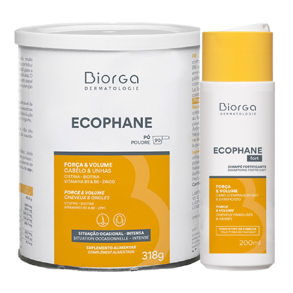 Ecophane Pó 318g e Champô <mark>F</mark>ortificante 200 ml