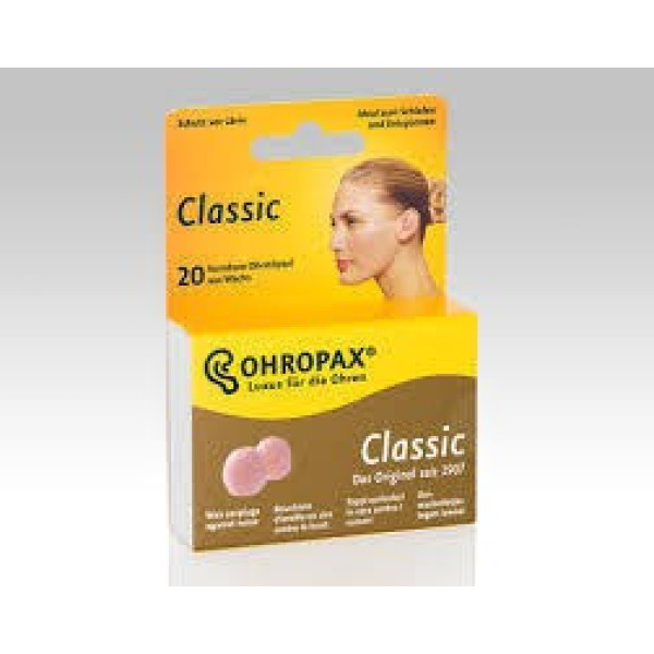 Ohropax Classic Tampões Auriculares Cera x 12 Unidades