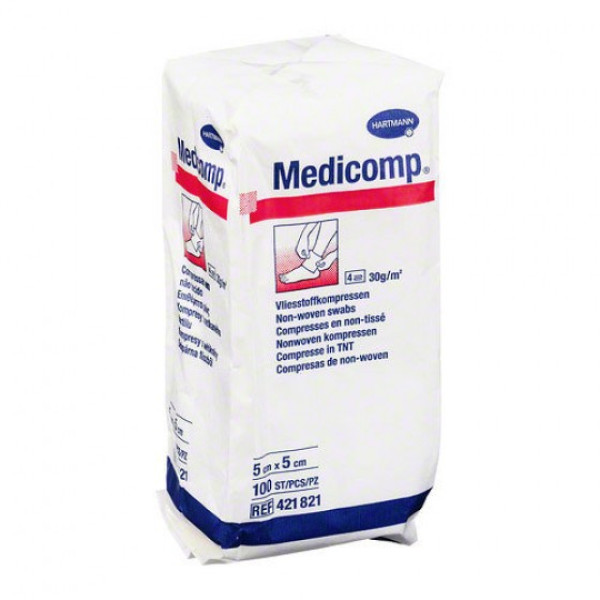 Medicomp Compressas 5 x 5 cm x 100 Unidades