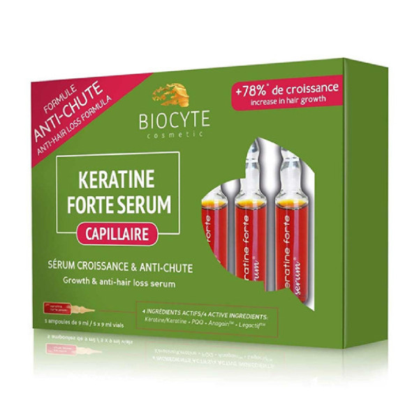 Biocyte Keratine Forte Sérum Antiqueda 9 ml x 5 Ampolas