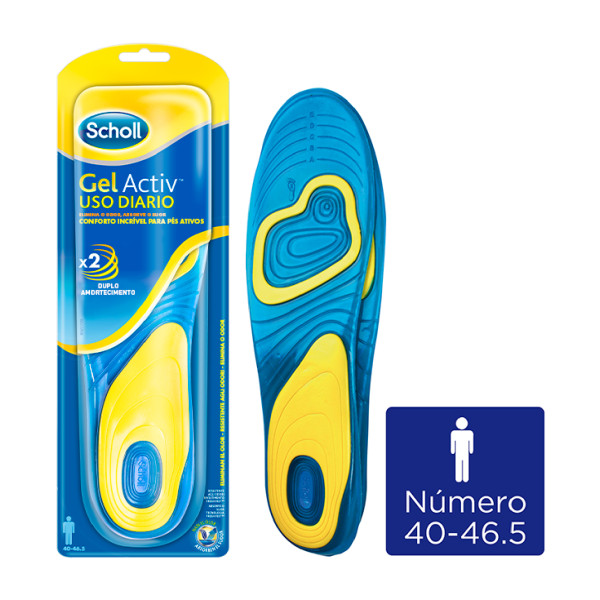 Scholl GelActiv Uso Diário Palmilhas Homem x 2 Unidades