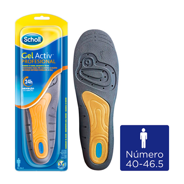 Scholl GelActiv Profissional Palmilhas Homem x 2 Unidades