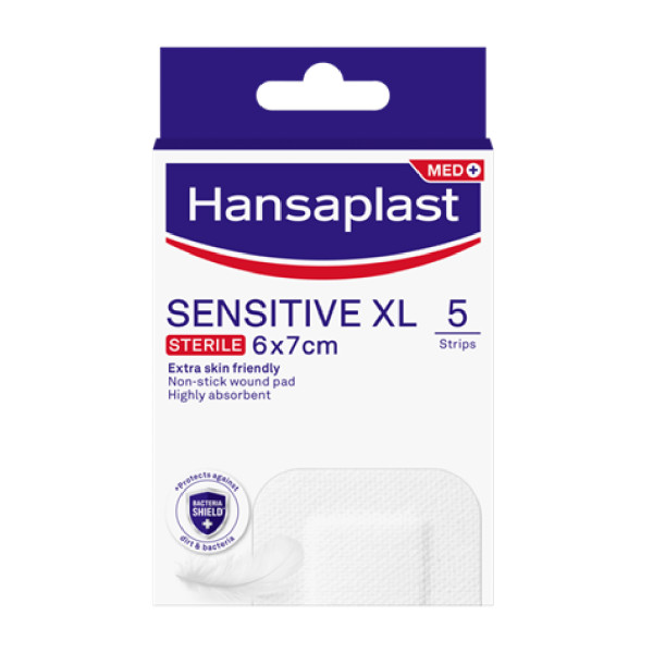 Hansaplast Sensitive Penso XL 6 x 7 cm x 5 Unidades