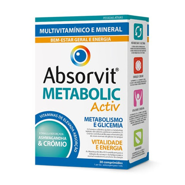Absorvit Metabolic Activ x 30 comprimidos