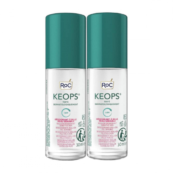 RoC Keops Pack Desodorizantes Roll-on Sensitive x 2 Unidades Preço Especial