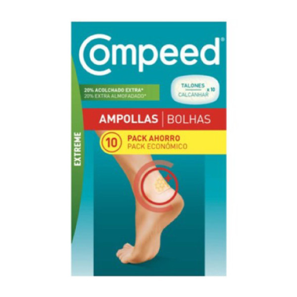 Compeed Penso Bolhas Extreme Calcanhar x 10 Pensos Pack Económico