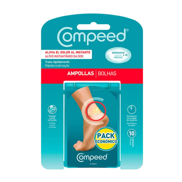 Compeed Pensos Bolhas Médias x 10 Pensos Pack Económico