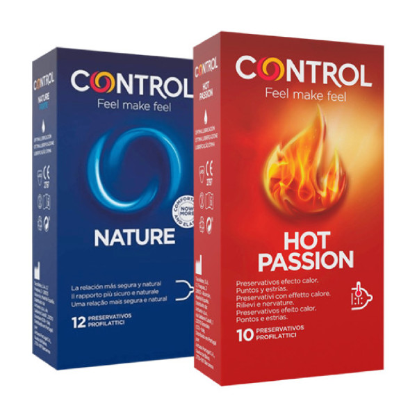 Control Nature 12 Preservativos + Oferta Hot Passion 10 Preservativos
