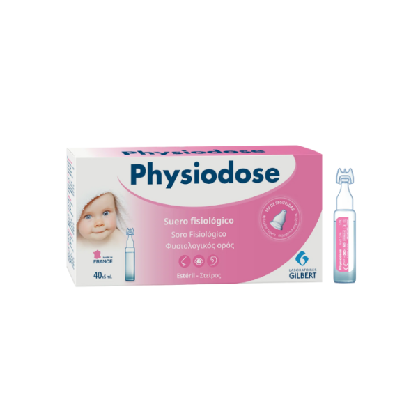 Physiodose Soro <mark>F</mark>isiológico Infantil Unidoses 5 ml x 40
