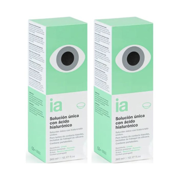 Interapothek IA Solução Única com Ácido Hialurónico 360 ml x 2 Unidades