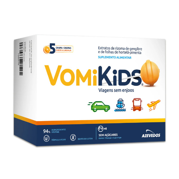 VomiKids Chupa-Chupa Laranja x 5 Unidades