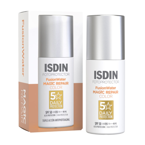 Isdin Fusion Water Magic Age Repair com Cor SPF50 50 ml