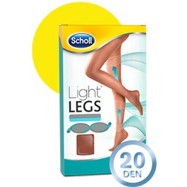 Scholl Light Legs Coll Comp 20den M Pele