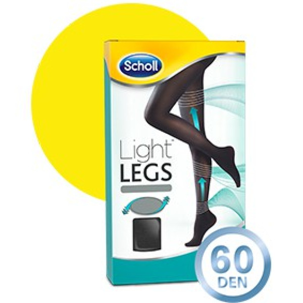 Scholl Light Legs Coll Comp 60den M Preto