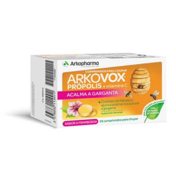 Arkovox Própolis + Vitamina C <mark>F</mark>ramboesa x 24 Comprimidos